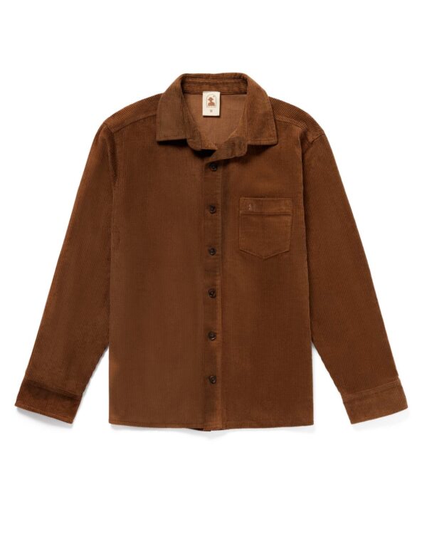 man dandy del brown shirt